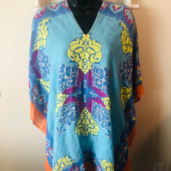 J. McLaughlin Swim J Mclaughlin Swim Cover Up Colorful Dress Ml Poshmark